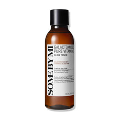 SOME BY MI Galactomyces Vitamin C Glow Toner bottle closeup showing brightening prep