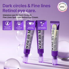 SOME BY MI Retinol Intense Eye Cream swirl on finger showing creamy texture