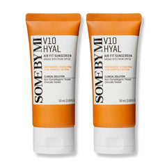 SOME BY MI V10 Hyal Air Fit sunscreen bottle showing lightweight protection