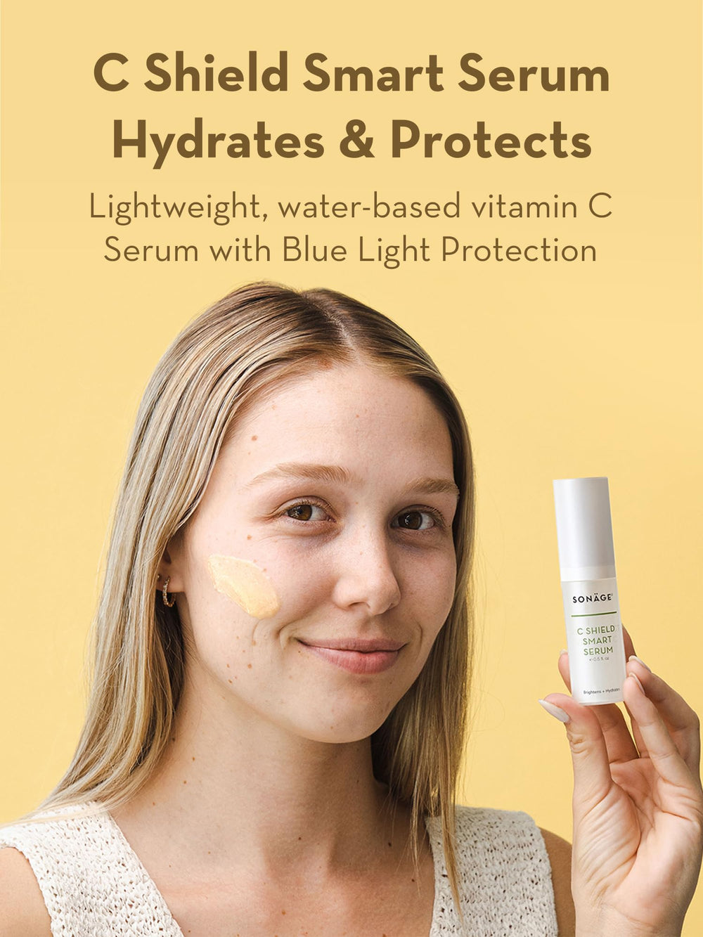 SONAGE C Shield Smart Serum dispensing pump ready for quick application