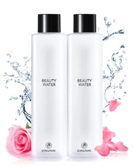 SON&PARK Beauty Water bottle shows rose-infused toner for gentle cleansing.