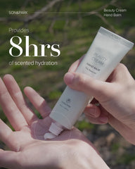 SON&PARK hand balm texture during application on skin