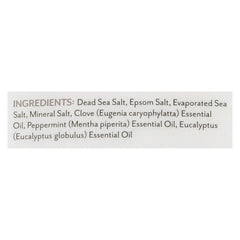 Soothing Touch Muscle Soak jar close-up highlighting paraben-free and US-made quality
