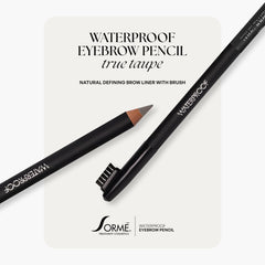 SORMÉ Soft Gray brow pencil swatch demonstrates natural color for precise definition.