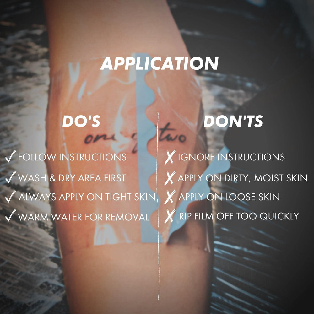 Sorry Mom tattoo healing wrap supports active lifestyles