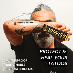 Sorry Mom second skin tattoo cover clear film, discreet protection