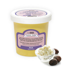 SoShea whipped shea butter tub shows creamy texture for quick hydration.