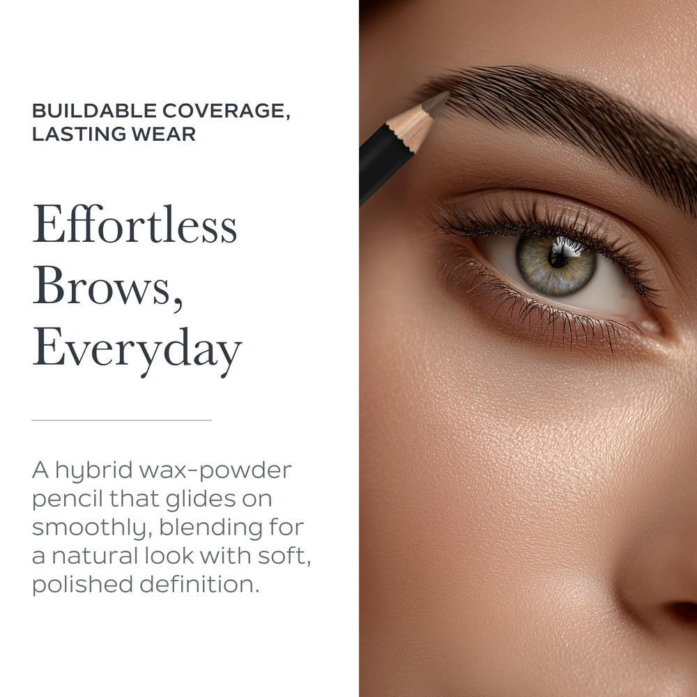 SOTHYS Eyebrow Pencil 20 Brun waterproof swatch shows lasting hold.