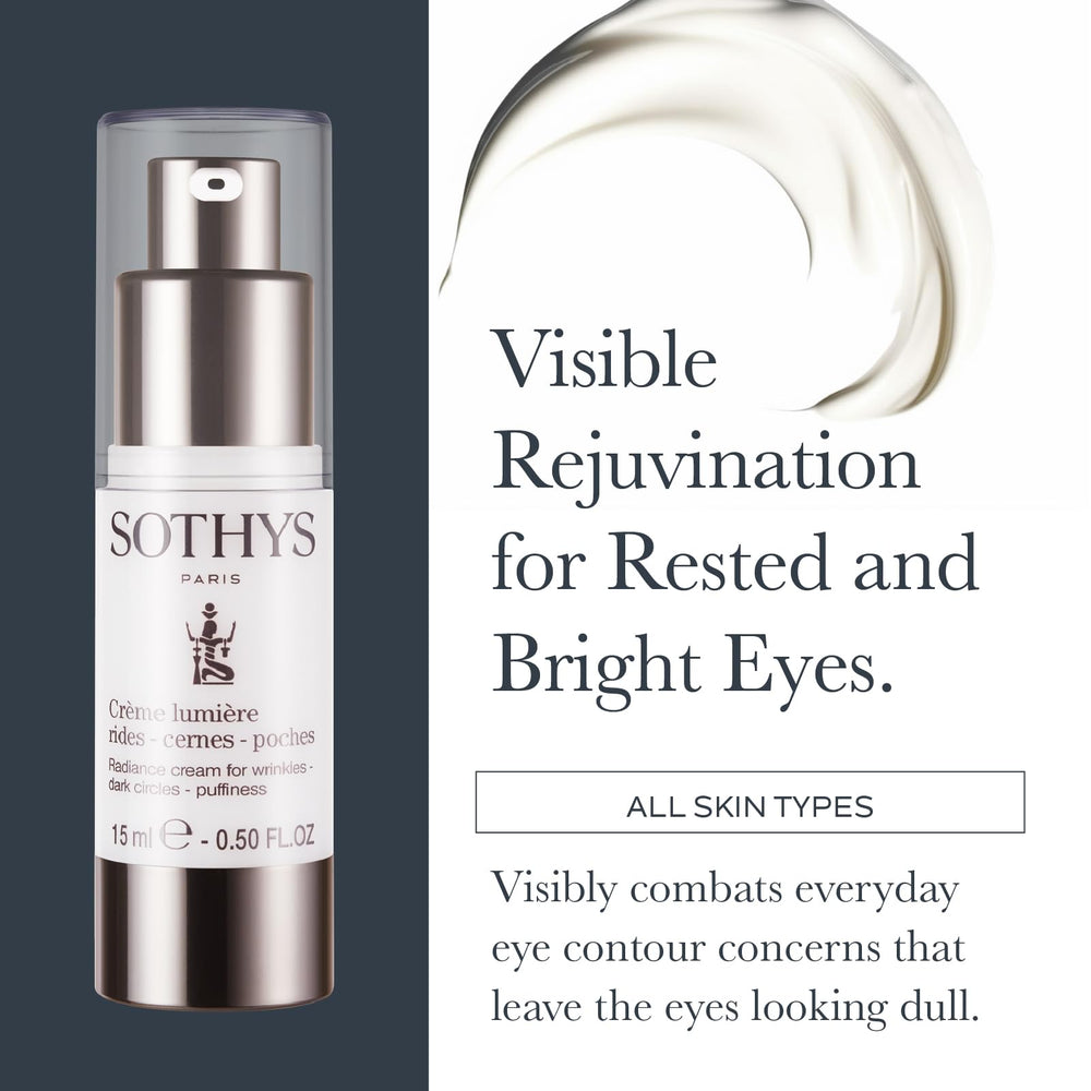 SOTHYS Radiance Cream being applied in the morning to the eye area and upper lid.