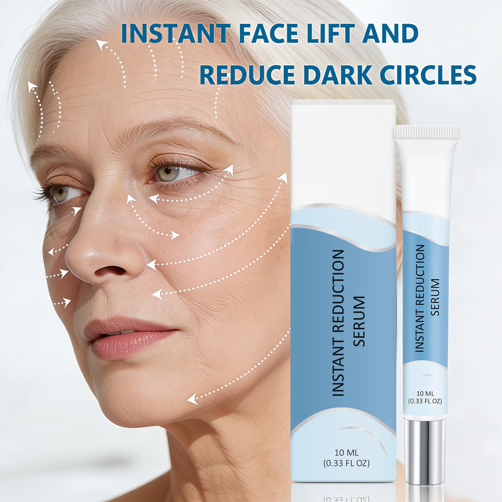Sounece Instant Eye Lift Serum texture closeup shows light, non-sticky finish.