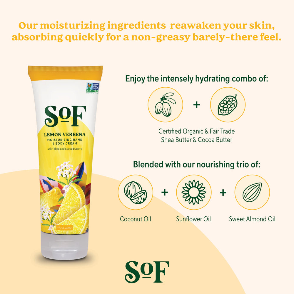 Texture shot of SoF cream absorbing quickly for a non-greasy feel.