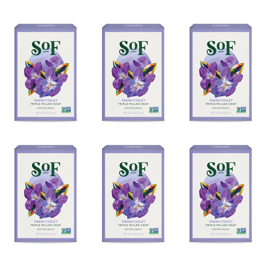 South Of France triple milled soap with coconut oil for creamy hydration.