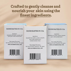 Soap bar designed for dry, sensitive skin by Southern Natural Goat Milk.