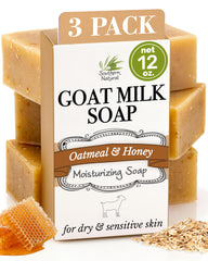 Southern Natural Oatmeal Soap Bar 3-pack – convenient daily cleansing for sensitive skin