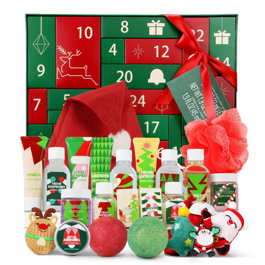 Spa Luxetique Advent calendar front view offering 24 days of pampering
