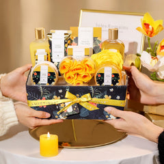 Spa Luxetique cloth gift box houses the full 12-piece set neatly