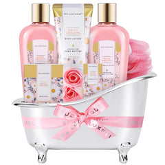 Spa Luxetique Daisy Gift Basket reusable bathtub for decor or storage