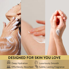 Spa Luxetique vanilla body scrub grains reveals smooth skin with gentle exfoliation.