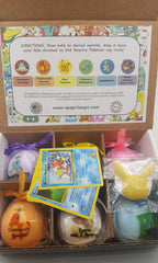 Spa Pure kids-safe bubble bath bomb with a surprise toy inside.
