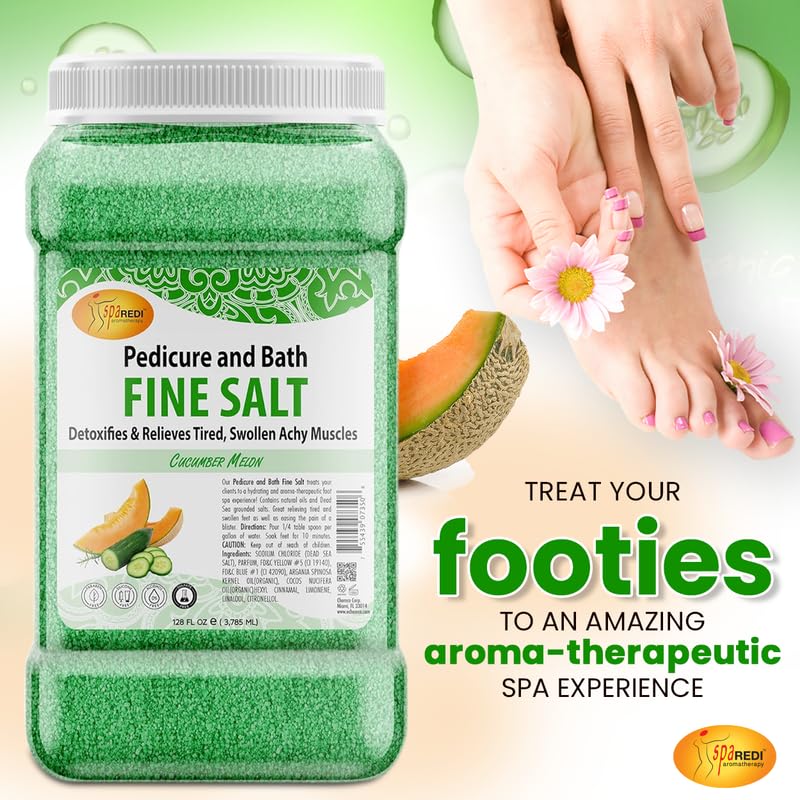 Spa Redi cucumber melon fragrance; refreshing aroma enhances home pedicure rituals.