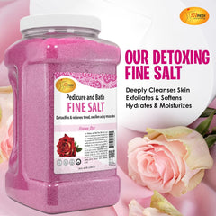 SPA REDI Detox Foot Soak in bath with towels for home spa.