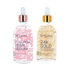 SpaLife 24K Gold Collagen serum bottle delivers radiant glow and improved skin resilience.