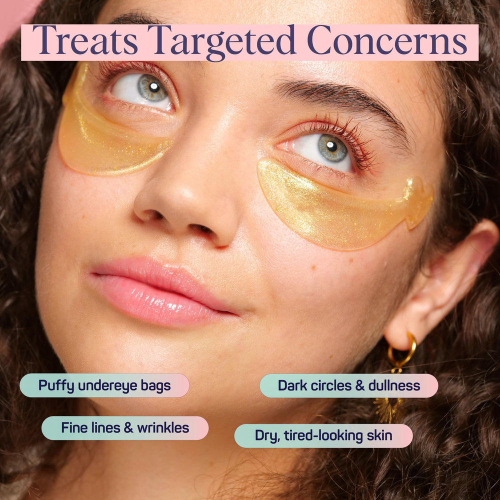 SpaLife 24K gold peptides detail emphasizes luxe hydration around the eye