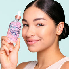SpaLife Hyaluronic Acid serum dropper highlights deep hydration for plump, healthy skin.