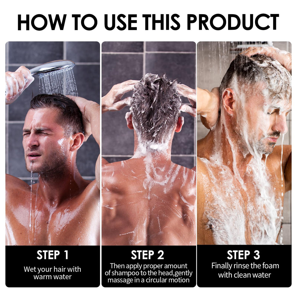 Spartan Root Activator shampoo label design highlighting safe, natural formulation.