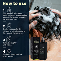 SPARTAN HAIR Root Activator Shampoo scalp massage visualization during wash