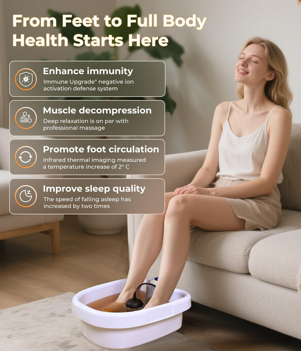 SPATOES Ionic Foot Detox Machine negative ions for relaxation after long days