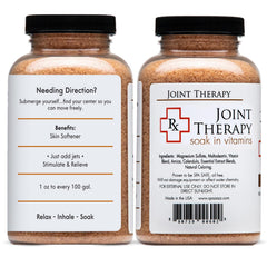 Spazazz RX Therapy Collection packaging with two 19 oz jars
