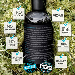 Sphagnum Botanicals olive oil moisturizing image highlighting hydration