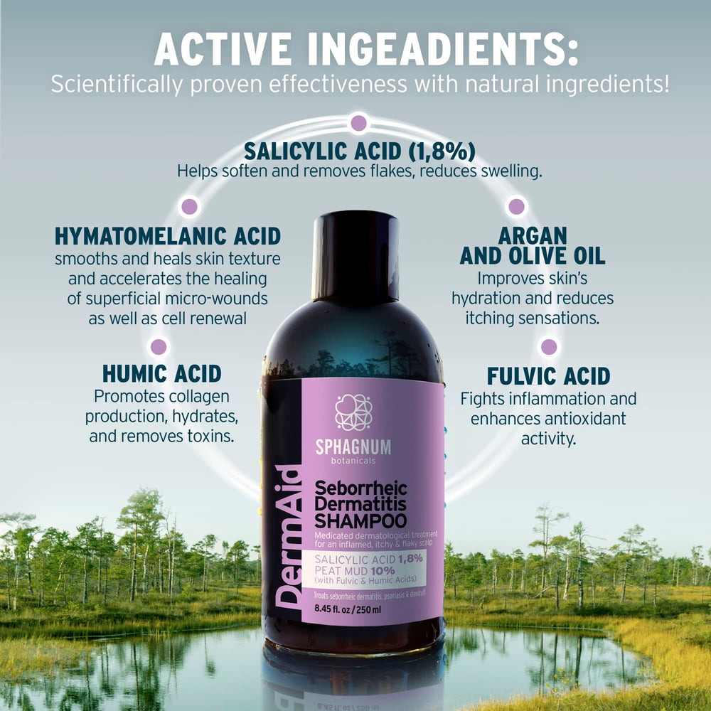 Sphagnum Botanicals Shampoo lather on scalp demonstrates cleansing and gentle exfoliation.