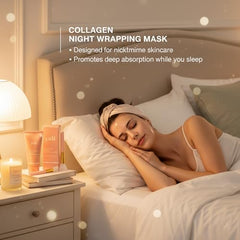 SPIANEST collagen night mask promotes radiant complexion.