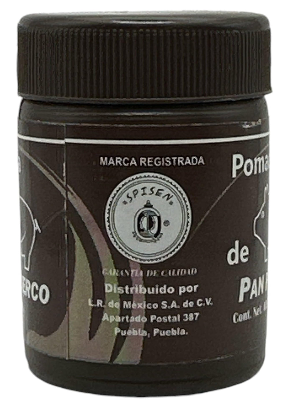Spinen Pork Pan Ointment jar closeup captures creamy texture and nourishment.