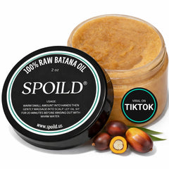 Spoild Batana Oil bottle 2oz – organic, unrefined nourishment for healthier hair.