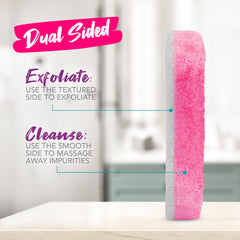 Spongeables Pedi Scrub lavender sponge travel pack ideal for on-the-go care.