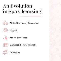 Textured sponge surface of SPONGELLÉ Daisy Spongette French Lavender enhances lather.