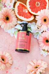 Spongellé Grapefruit Cassis eco-friendly packaging and refill design.