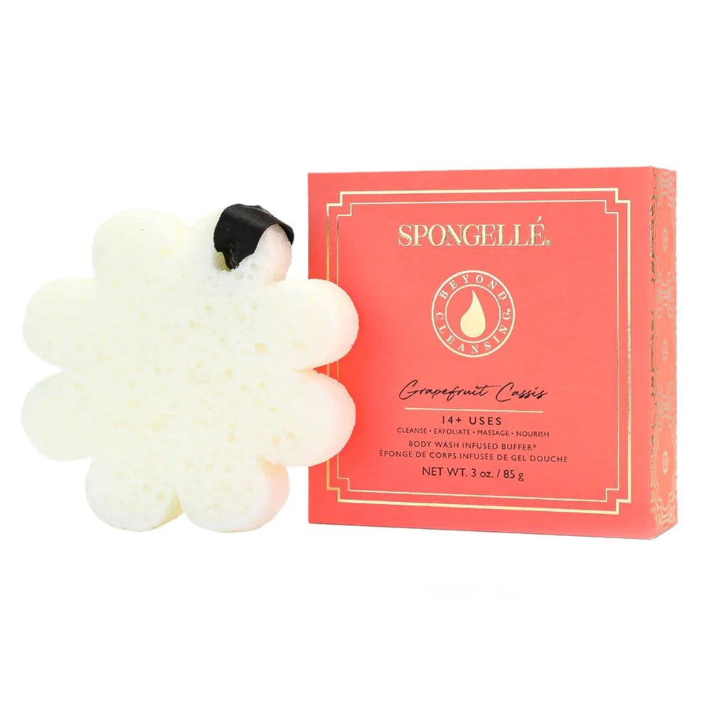 SPONGELLÉ Grapefruit Cassis Wild Flower Buffer in a gift-ready box