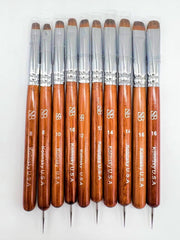 Spontaneous Beauty Premium Kolinsky French Brush with wood handle for comfortable control