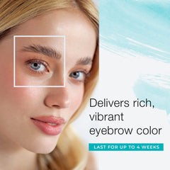 Sport Cosmetics eyebrow color light brown swatches show natural-looking shade options.