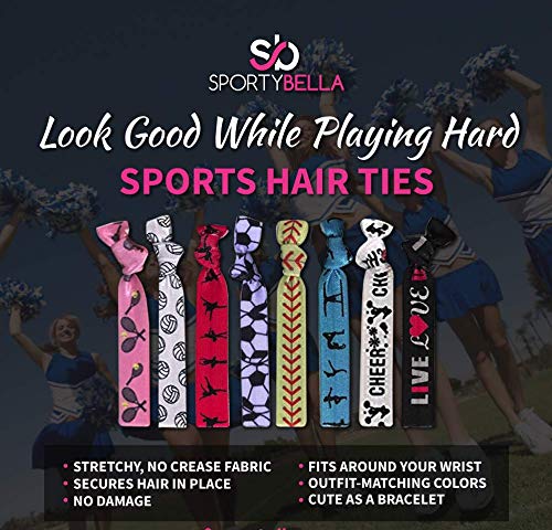 Sportybella pack of 8 swim hair ties for poolside replacement.