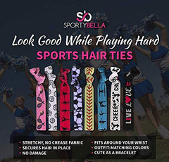 Sportybella pack of 8 swim hair ties for poolside replacement.