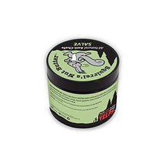 Squirrel's Nut Butter open tub shows creamy texture for easy application