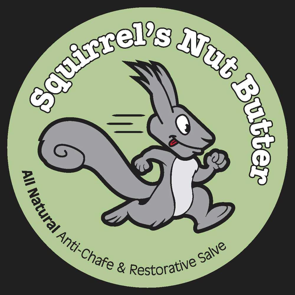 Squirrel's Nut Butter packaging and 8 oz tub ready for travel