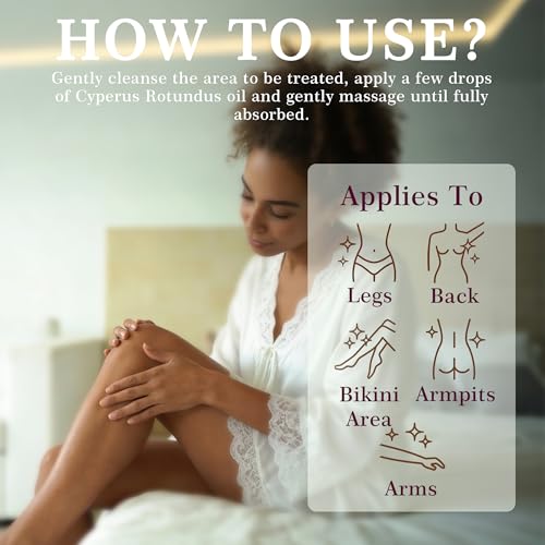 SRIOIO Cyperus Rotundus Oil on skin for hydration.