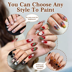 SRIOIO ultra-fine tips enable tiny dots, stripes, and floral details.