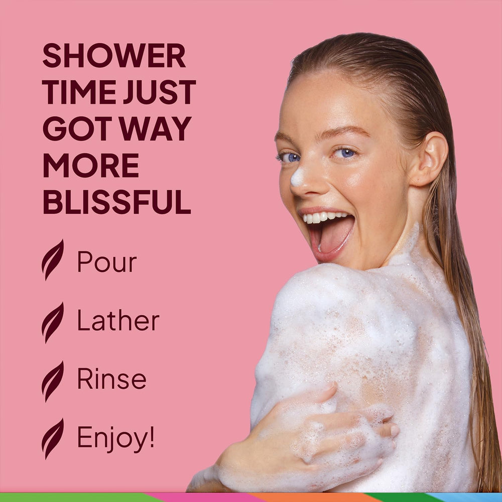 St. Ives dark cherry fragrance delivers fruity freshness during showers.
